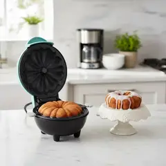 IRM - Maquina De Reposteria Mini Queques Y Bizcochos Forma De Flor Con Placas Antiadherentes De Repuesto