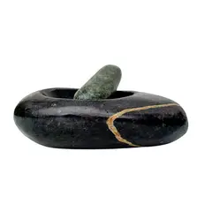 GENERICO - Mortero de Piedra de rio Azulado 100% Natural