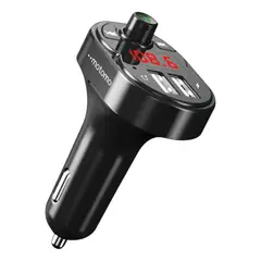 GENERICO - Transmisor FM Bluetooth Para Auto Con Cargador USB Doble Y Lectura De Memoria