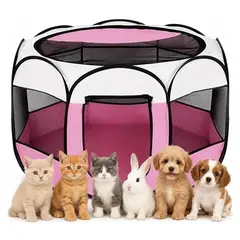 GENERICO - Corral Plegable Para Mascotas Perros Gatos Conejos M
