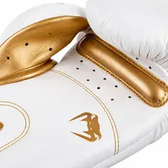VENUM - GUANTES DE BOXEO GIANT 3.0 CUERO NAPPA TAILANDIA - BLANCO DORADO - 16 ONZAS