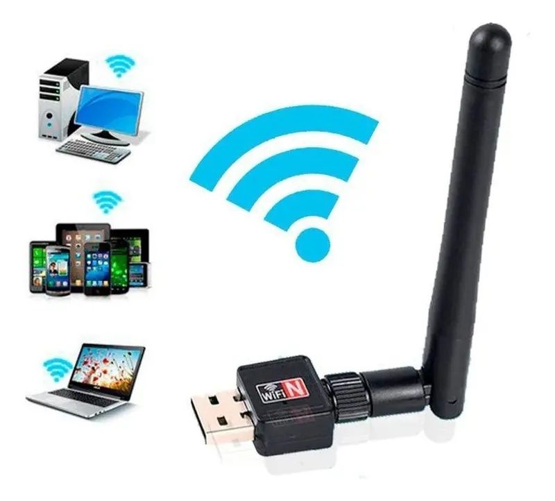GENERICO Antena Wifi Lan Mini USB 300mbps 2.0 Wireless Pc Notebook