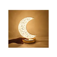 GENERICO - Lámpara De Mesa Luna Usb Luz Ajustable Inalámbrica