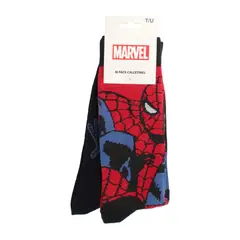 BATA - Calcetines Hombre Calcetines Marvel Rojo
