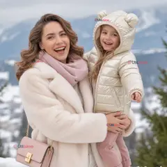 JUMP KIDS - Parka Bebé Niña Beige Térmica Acolchada Con Orejitas Sweet Winter