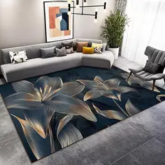GENERICO - Alfombras Para Living Medida 200x240cm Textura Lisa Diseño Estampado Con Antideslizante