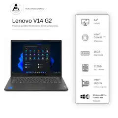 LENOVO - Notebook V14 G2 I7 11th 16GB 512GB Intel Iris Xe Edición Exclusiva Win Office Rea