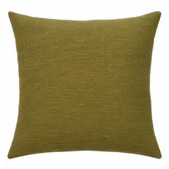 ELIZABETH PEPER - Funda Cojin Decorativo Diseño Lino Verde Oliva 45x45