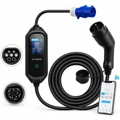 GENERICO - Cargador Portátil Vehículo Eléctrico Tipo 2 7kW 32A