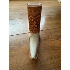 GENERICO - Vaso Shot Tequilero Con Bota Forro Cuero Original Mexicano J