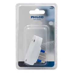 PHILCO - ENCHUFE MACHO HORIZONTAL 2P + T 78548 BLANCO