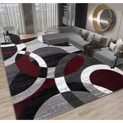 GENERAL - ALFOMBRA 150X200 DISEÑO GRIS MODERNO BURDEO GSOL
