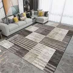 GENERAL - ALFOMBRA DECORATIVA 150X200 DISEÑO LINEAS GEOMETRIC MODERNA GSOL