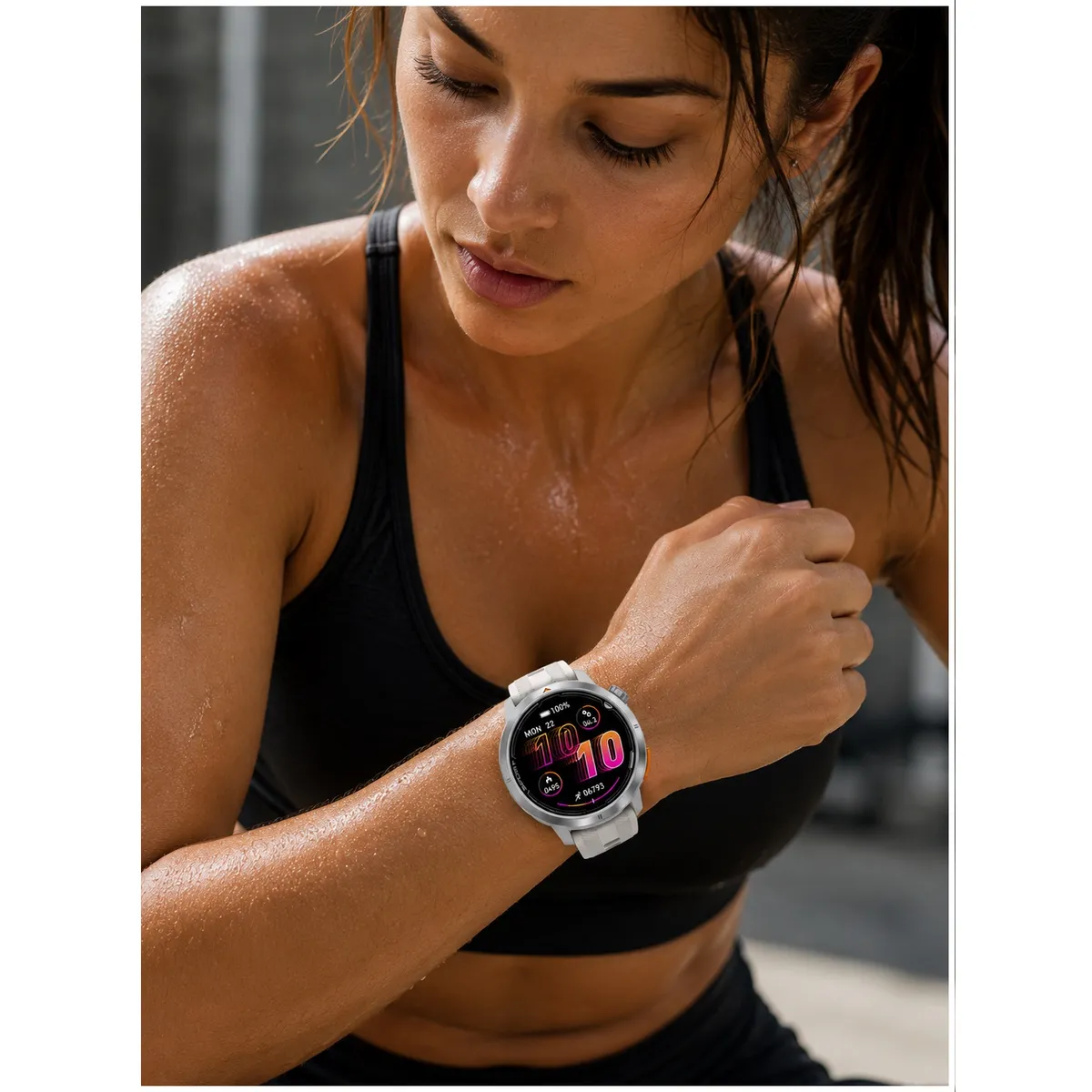 GENERICO - Smartwatch Deportivo Integrado Pantalla AMOLED Llamadas Bluetooth Mapas Offline Monitoreo Actividad