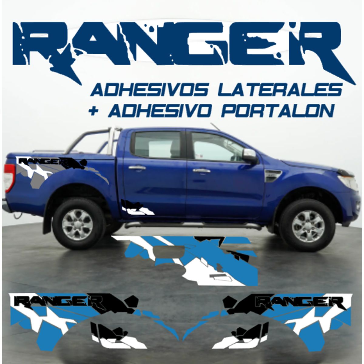 GENERICO - Sticker Vinil Adhesivo para camionetas Ford Ranger