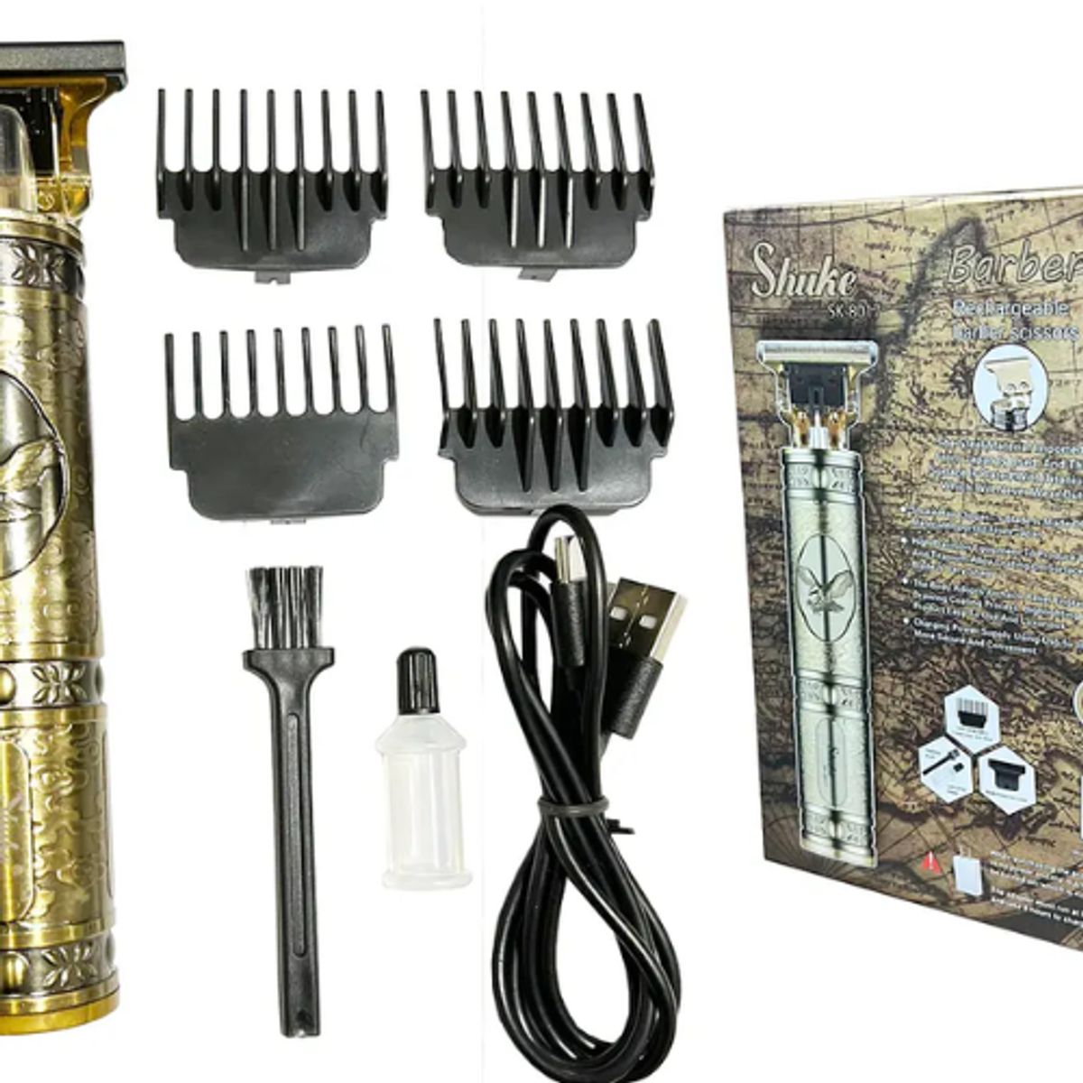 GENERICO - Afeitadora Eléctrica Maquina Corta Pelo Barba Recortadora