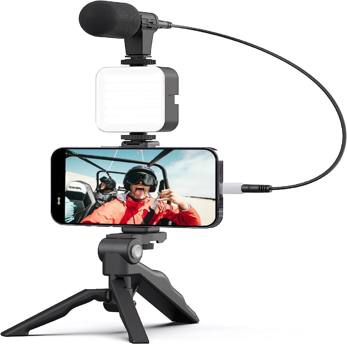 GENERICO - KIT DE VLOGGING TRIPOIDE DE GRABACION.