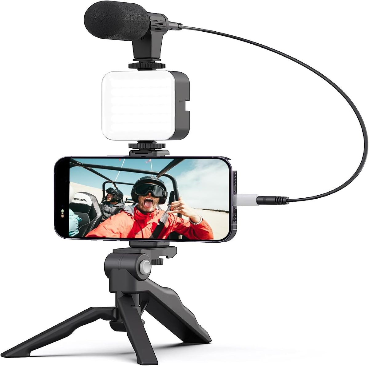 GENERICO - KIT DE VLOGGING TRIPOIDE DE GRABACION.
