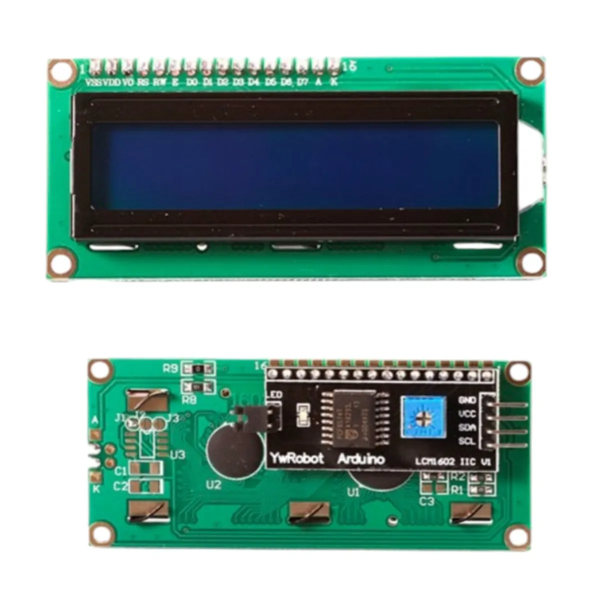 GENERICO - Pantalla Mini LCD 16 X 2 Con Interfaz 12C Soldado Para Arduino