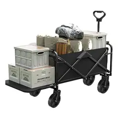 EVERSO - Carro Compra Plegable Portátil Carrito Camping Con Ruedas