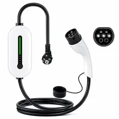 GENERICO - Cargador Portátil Vehículo Eléctrico Tipo 2 3,5kW 16A