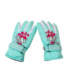 GENERICO - Guantes de Niñs en Turquesa para Nieve esquí o snowboard.