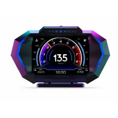 GENERICO - HUD OBD2 GPS P24 Velocímetro Digital Auto Pantalla