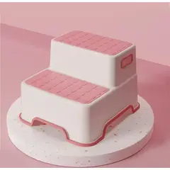 GENERICO - Piso Taburete Alzador De Baño Niños Multiusos Rosado
