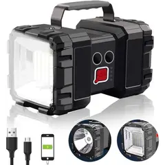 TSKY CHILE SHOPPING - Linterna recargable LED 10000 mAh, capacidad de 1200 lm, linterna de camping, impermeable