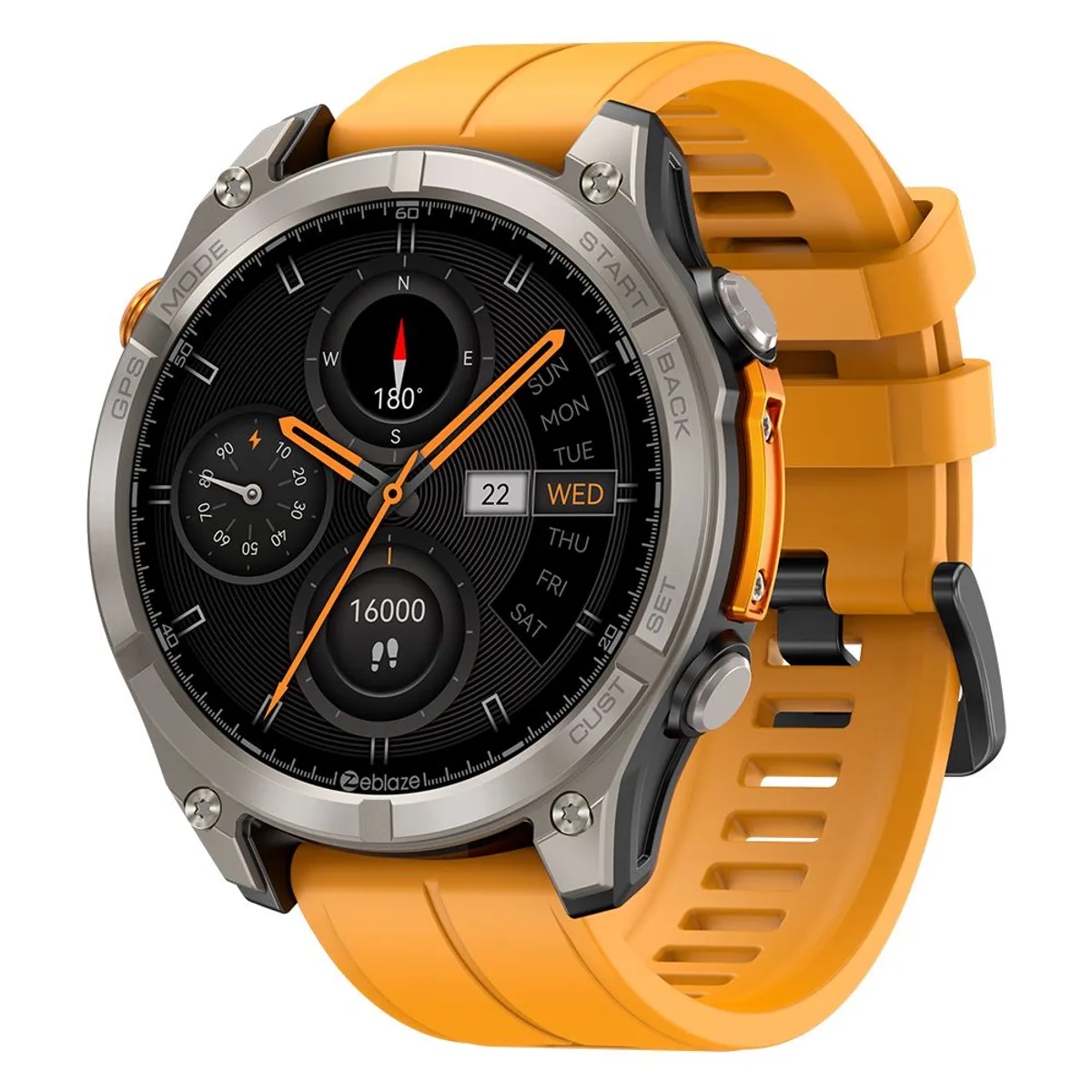 ZEBLAZE - Reloj Inteligente Zeblaze Stratos 4 GPS, Brujula