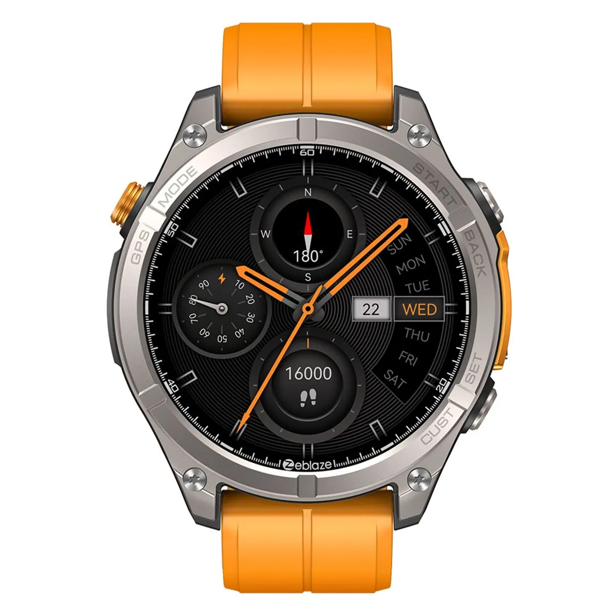 ZEBLAZE - Reloj Inteligente Zeblaze Stratos 4 GPS, Brujula