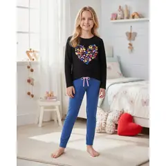 KOWHAI - Pijama Niña Estampado Corazón Mariposas