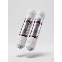 GENERICO - Pack de 2 Post Filtro Purificador de Agua en Línea con Carbón Activado 4ta Etapa Osmosis