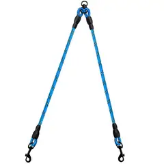 VATYERTY - Correa doble reflectante para 2 perros Azul