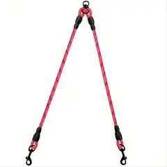 VATYERTY - Correa doble reflectante para 2 perros Rosa
