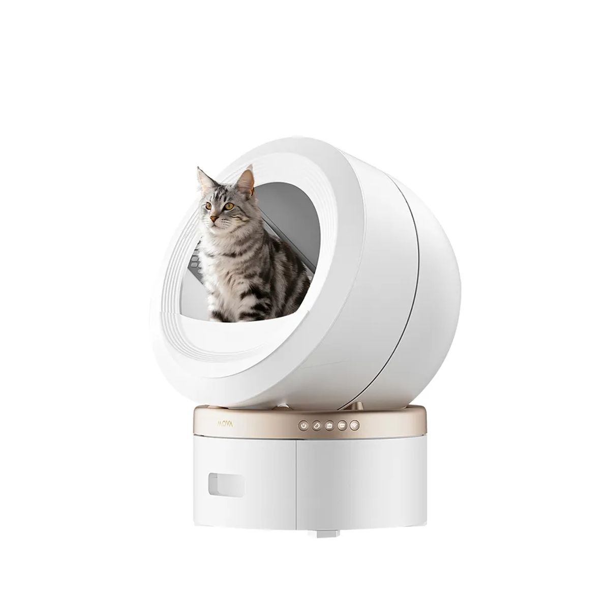 MOVA - MOVA MeowgicPod LR10 Prime, arenero inteligente para gatos con cabina MeowBionic de 110 L