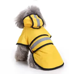 VATYERTY - Chubasquero para mascotas, impermeable ajustable para perros Amarillo