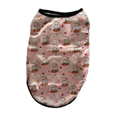 VATYERTY - Ropa para mascotas, ropa fina de verano con dibujos animados para perros Rosa