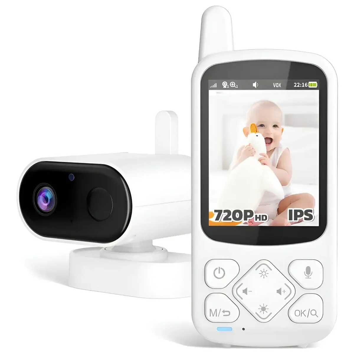 YOMYM - Monitor Inalámbrico Para Bebés 2,8 Pulgadas