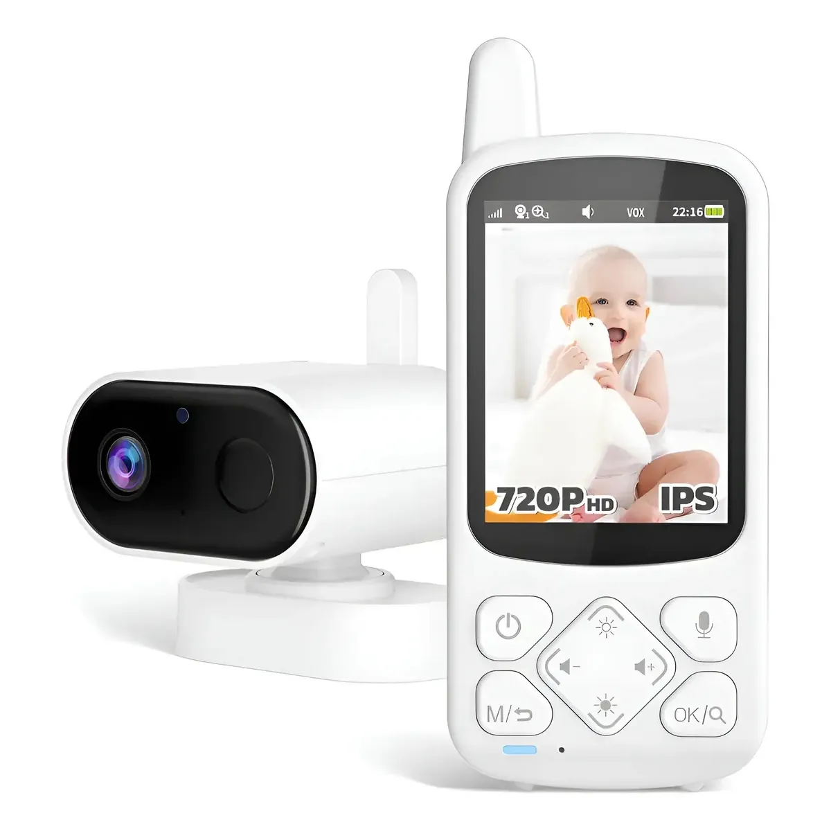YOMYM - Monitor Inalámbrico Para Bebés 2,8 Pulgadas