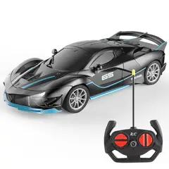 TATEE - Juguetes Coches de carreras de teledirigidos negro 22×10×7CM