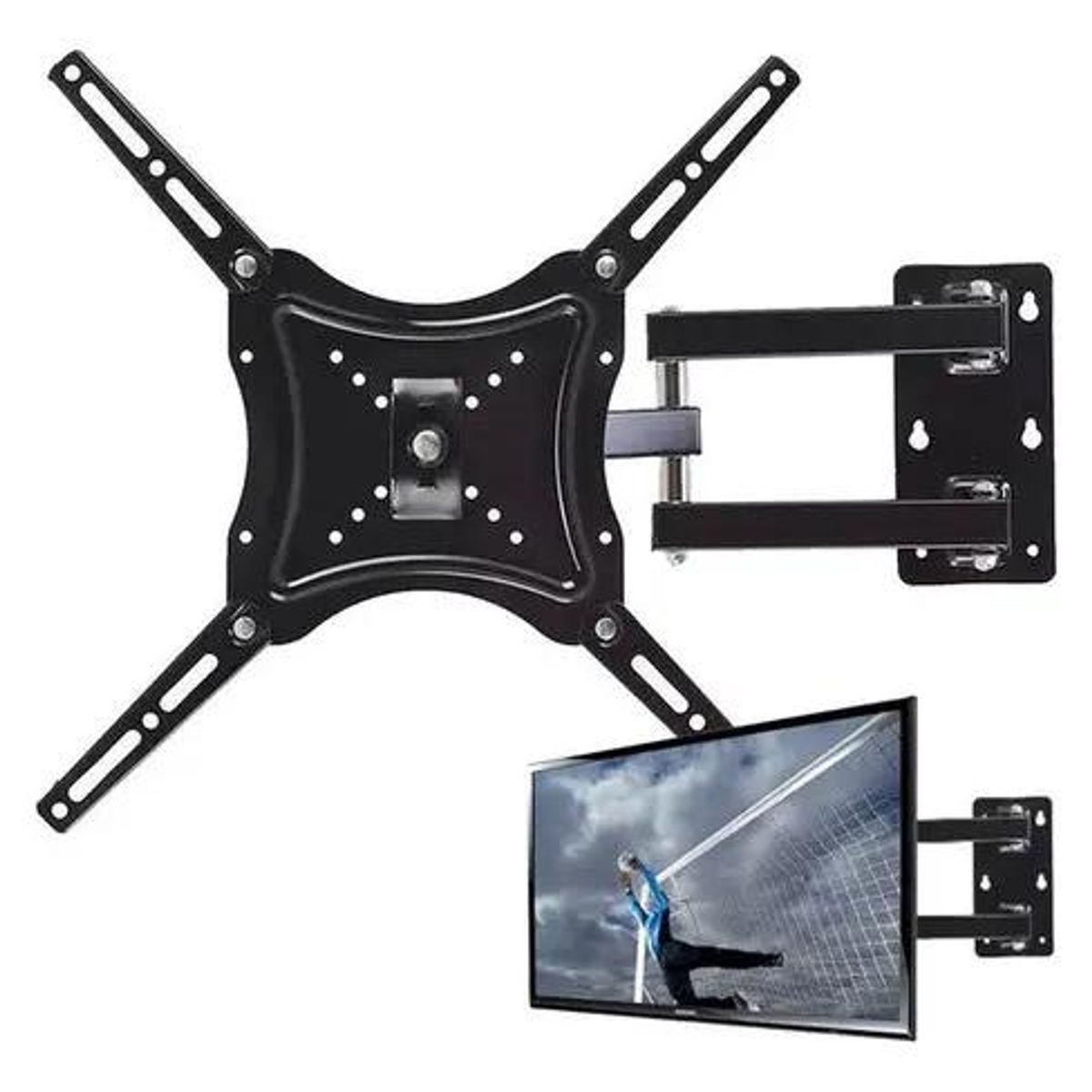 GENERICO - Soporte de Pared para TV 14 a 55 Pulgadas con Brazo Móvil