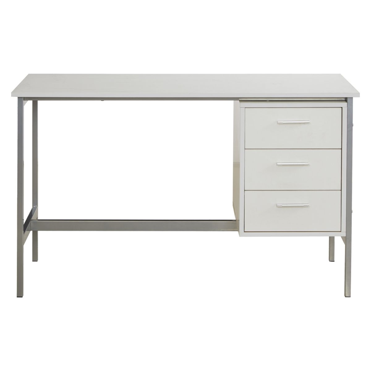 NOVAHUS - Escritorio Con 3 Cajones Aéreos Blanco