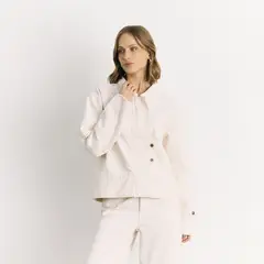 LOUNGE - Chaqueta Mujer Tachas Denim