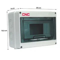 GENERICO - Tablero Exterior Sobrepuesto PVC IP65 8 Polos - CNC