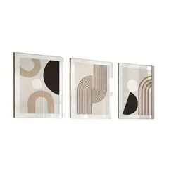 VATYERTY - 3 piezas de lienzo moderno minimalista con líneas abstractas