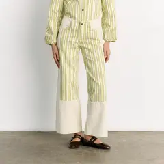 LOUNGE - Pantalón Mujer Rayas Denim