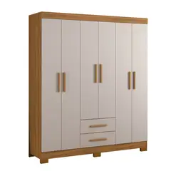 HOME MOBILI - Closet 6 Puertas 2 Cajones Beijing Off White