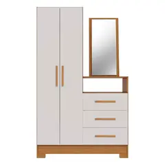 HOME MOBILI - Closet con Espejo Aurora Off White