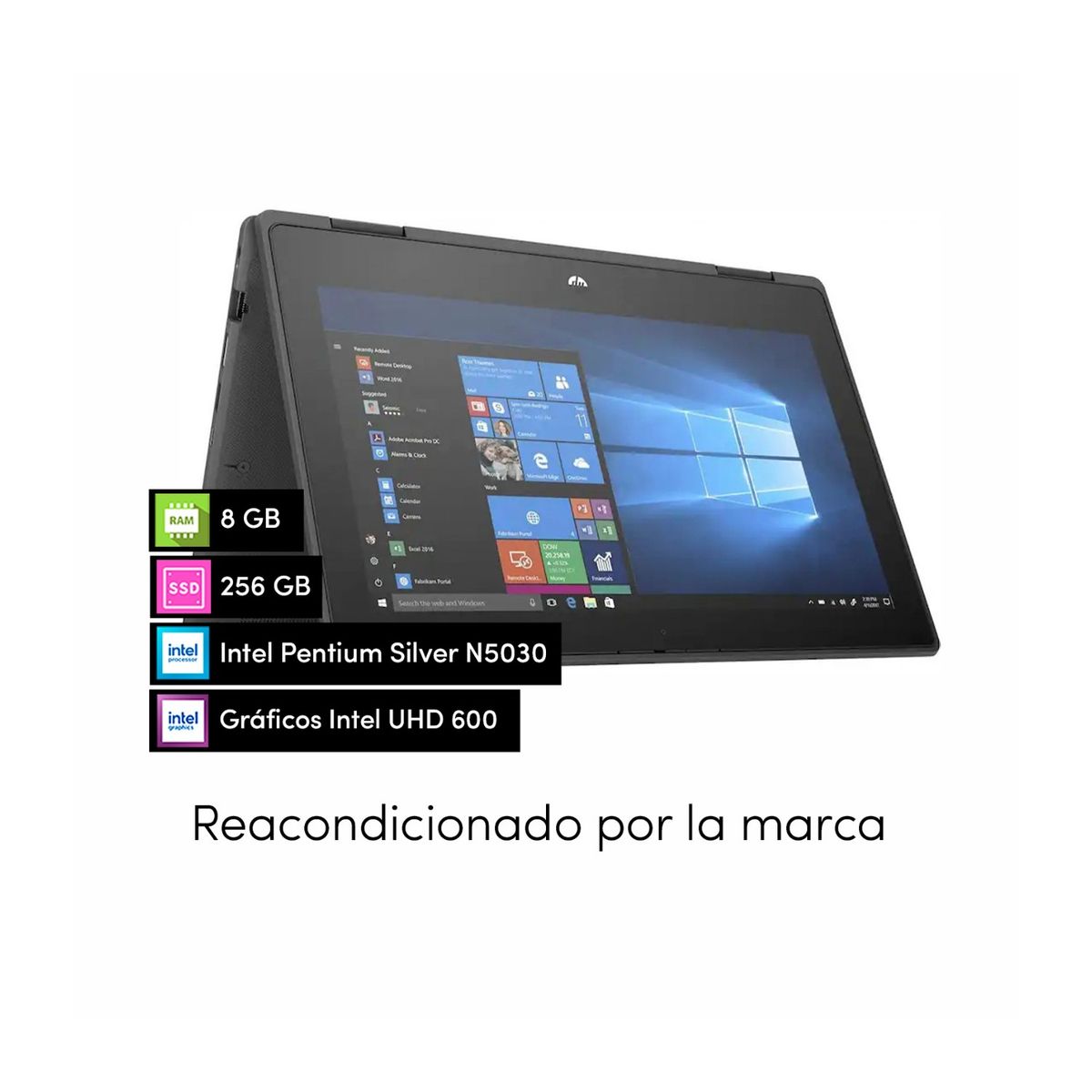 HP - Notebook HP ProBook X360 Intel N5030 8GB 256GB 11.6 Táctil HD W11